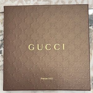 Gucci Brown Box with Gold Logo